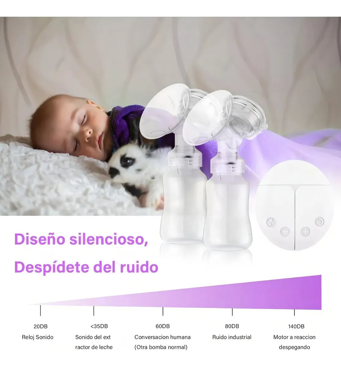 Extractor de Leche Eléctrico Portátil | Lactancia Cómoda y Eficiente
