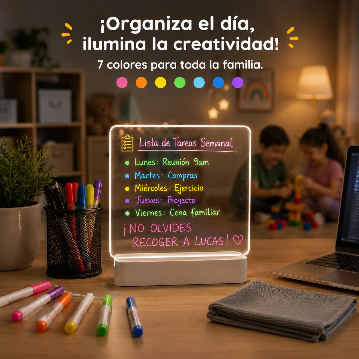 ✨ Pizarra Mágica LED | Dibuja, Aprende y Crea sin Pantallas