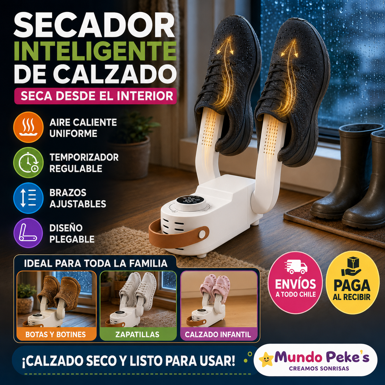 Secador Inteligente de Zapatos y Botas 👟🔥