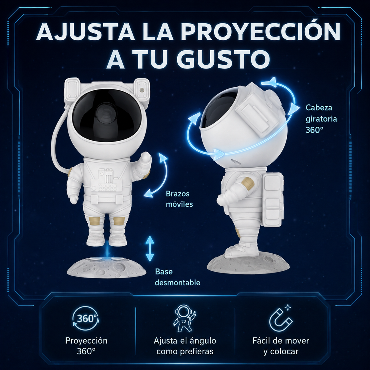 Proyector Astronauta Galaxia