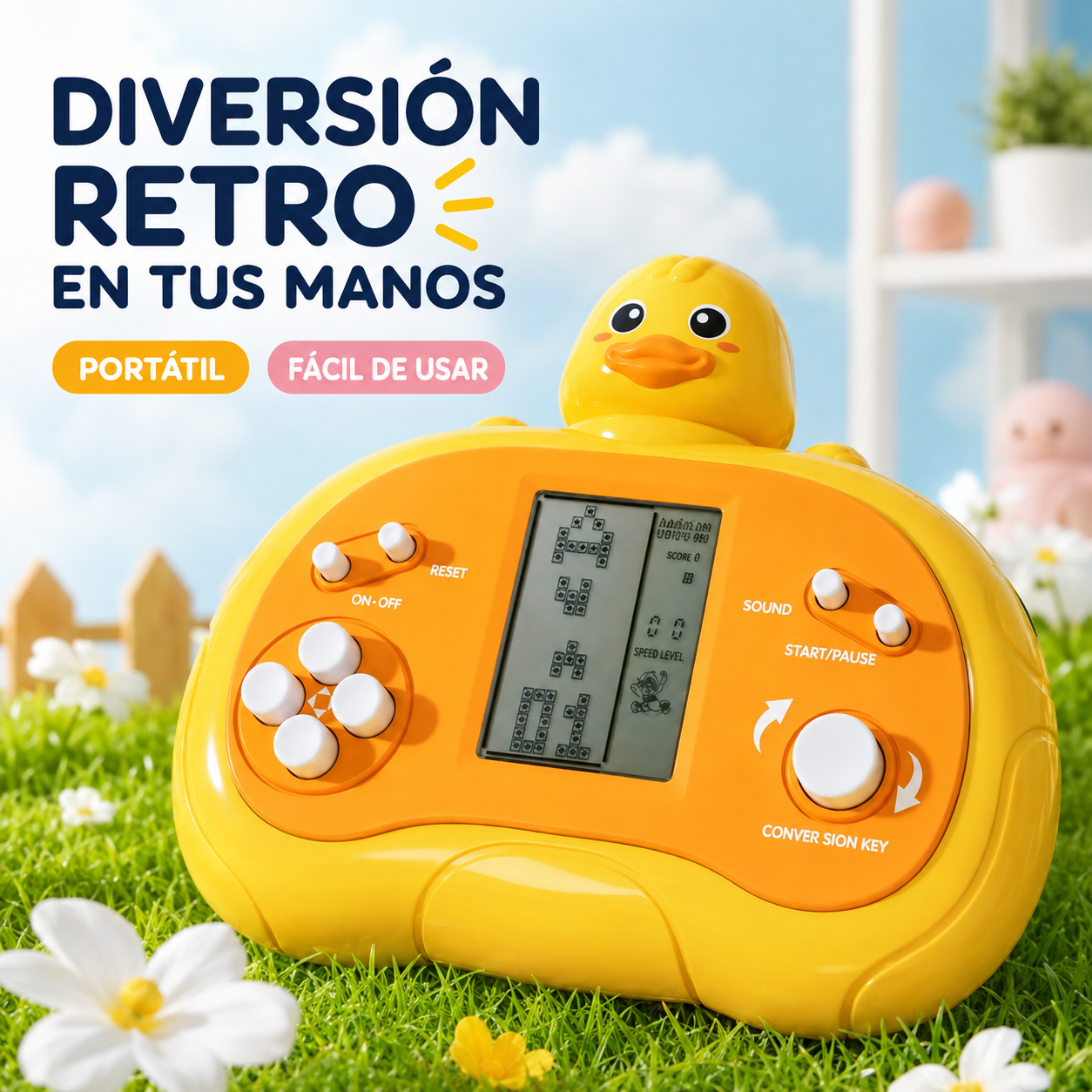 🎮 Consola Retro de Bloques – Diversión Portátil