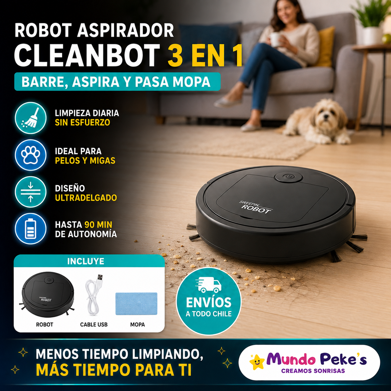 ✨Aspiradora Robot Inteligente