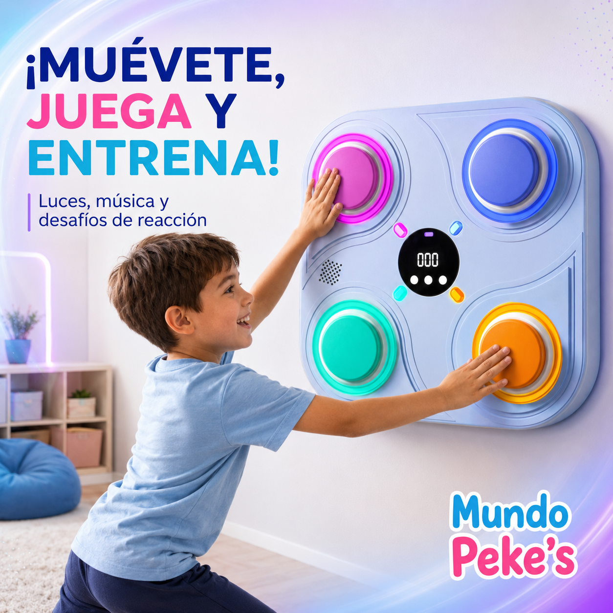Máquina de Boxeo Inteligente Musical para Niños 🥊