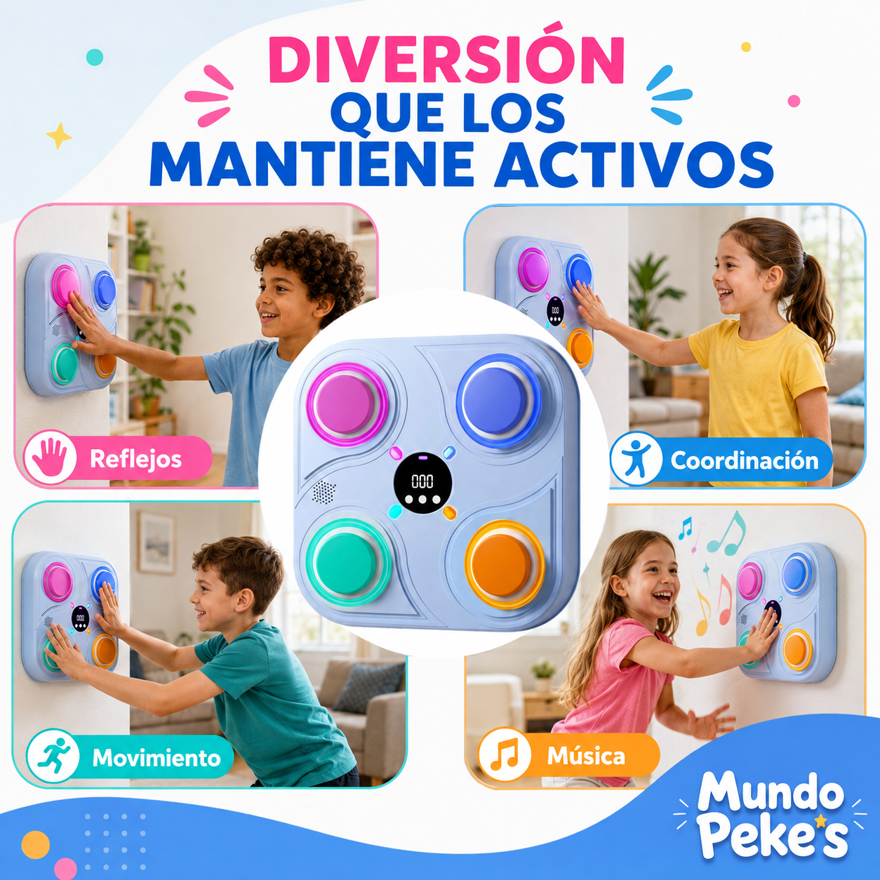 Máquina de Boxeo Inteligente Musical para Niños 🥊