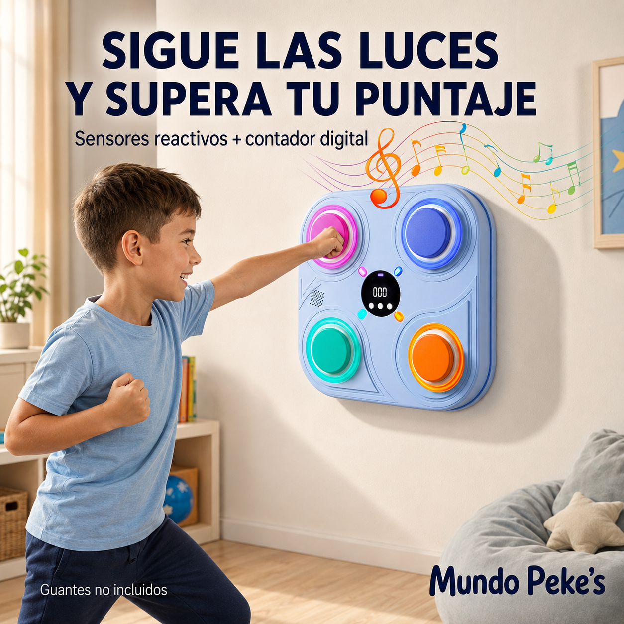 Máquina de Boxeo Inteligente Musical para Niños 🥊